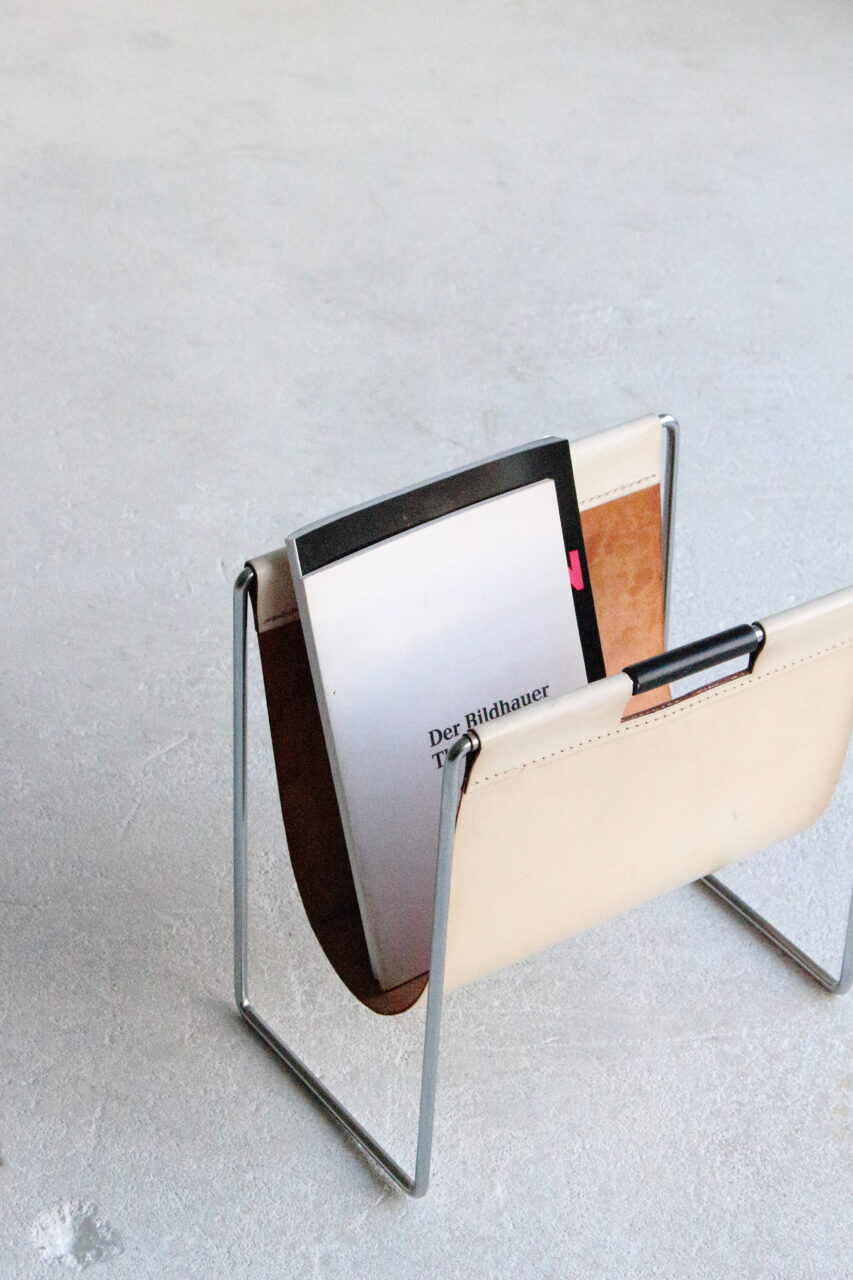 BRABANTIA LEATHER MAGAZINE RACK