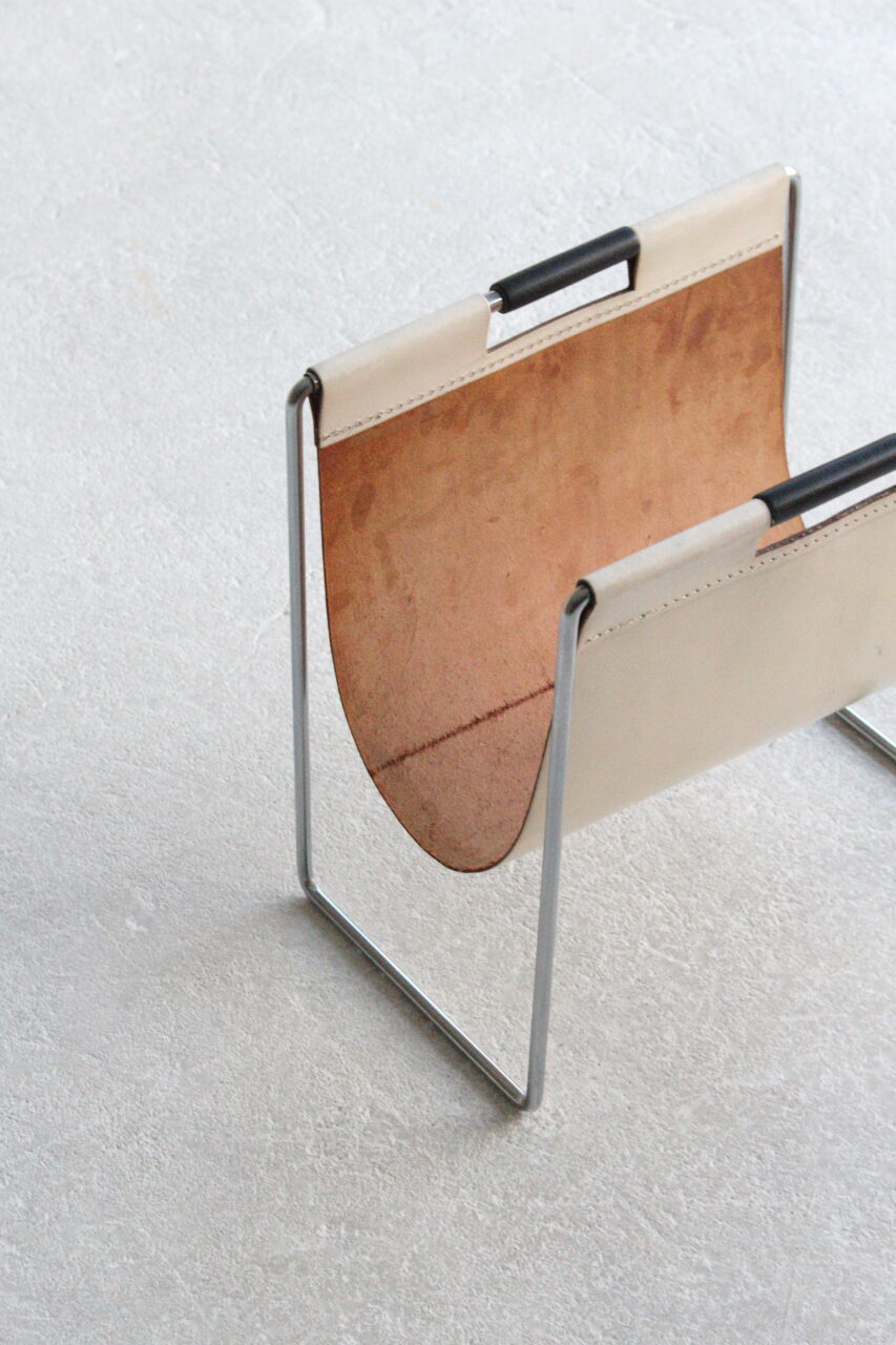 BRABANTIA LEATHER MAGAZINE RACK