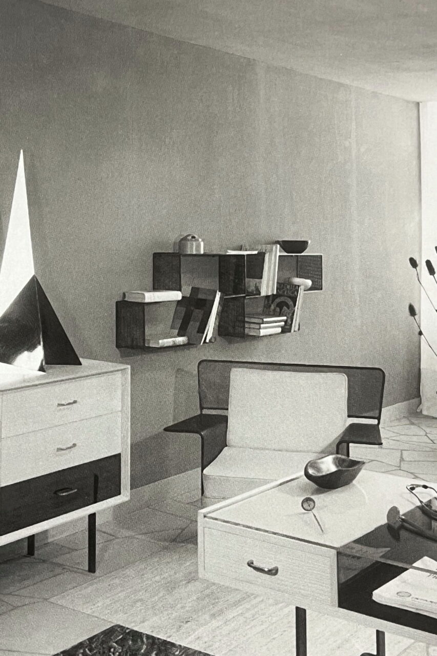 MATHIEU MATÉGOT / ‘DEDAL’ WALL SHELF (BLACK)