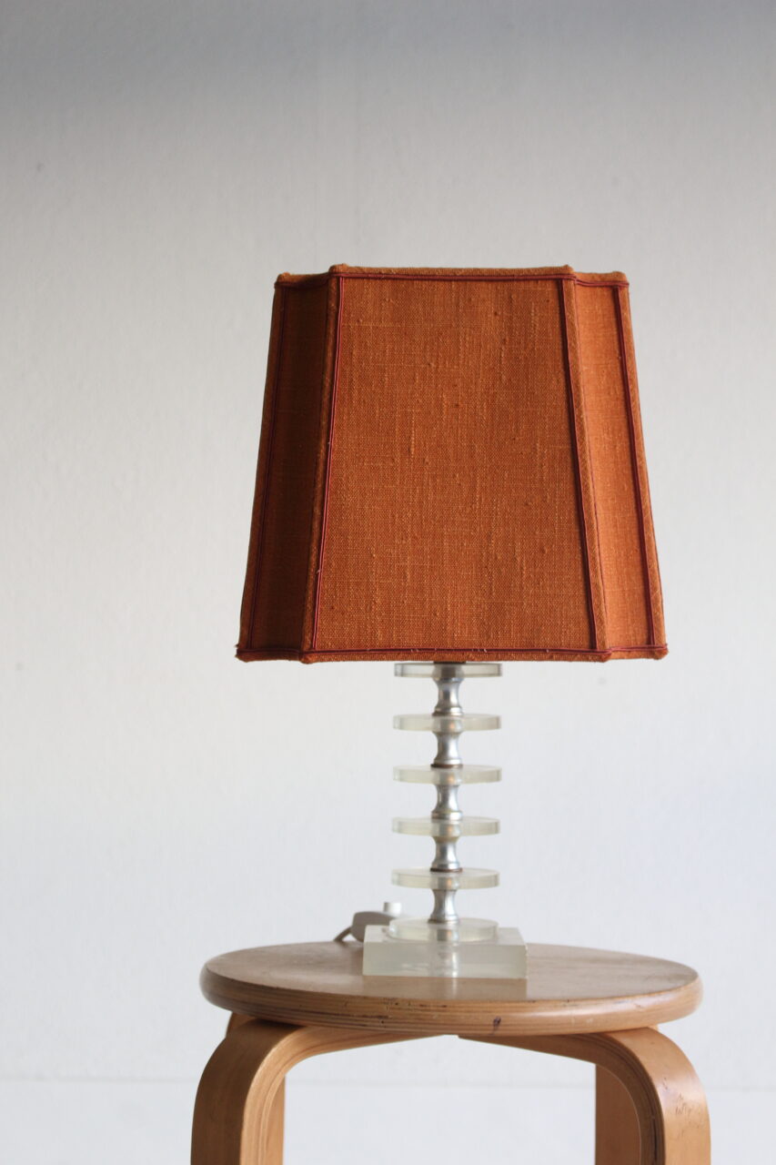 VINTAGE GERMAN PERSPEX TABLE LAMP